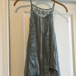 Light green thin strap Blouse